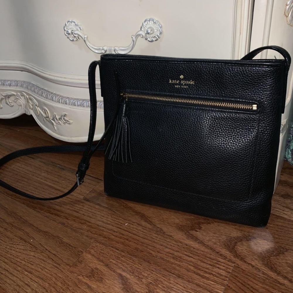 Kate spade black tassel purse